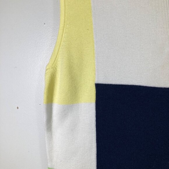 Womens Goodclothes Cotton Pastel Colorblock Knit Top Vest Sleeveless M - Picture 3 of 6